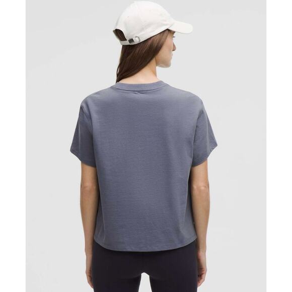 (6) NWOT Lululemon Relaxed-Fit Cotton Jersey T-Shirt *Graphic Solar Grey - Picture 2 of 5